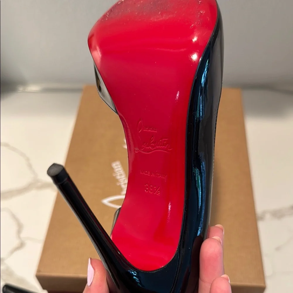 Christian Louboutin Iriza 100 Black Patent - Picture 6 of 16